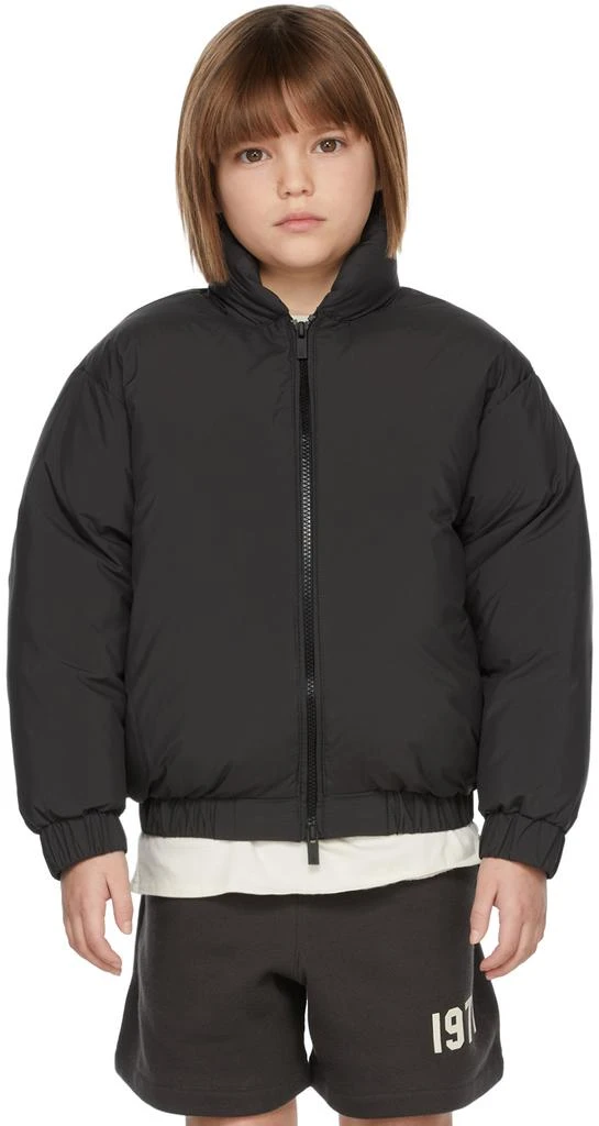 商品Essentials|Kids Black Puffer Jacket,价格¥475,第2张图片详细描述