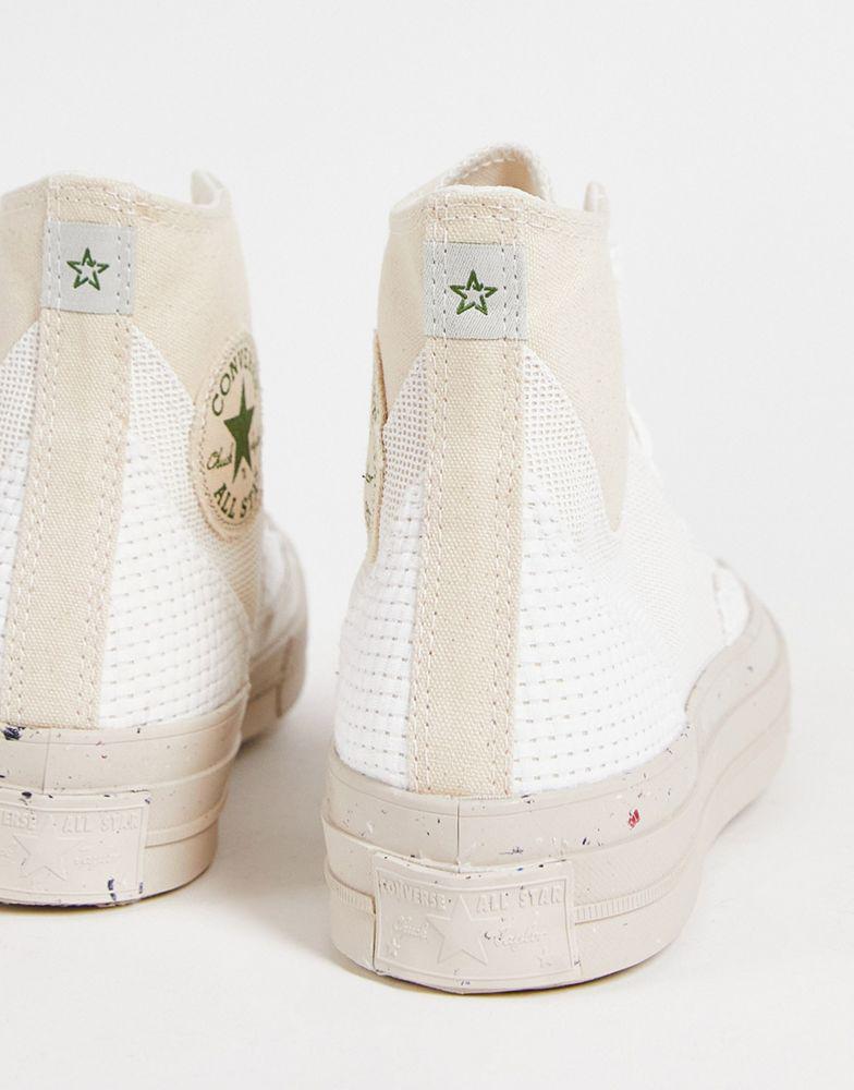 Converse Chuck 70 Renew HI Ideal Craft trainers in natural canvas商品第2张图片规格展示