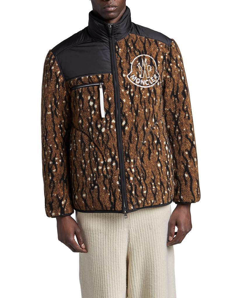 商品Moncler|Moncler 1952 Fleece Tiger Stripe Reversible Jacket,价格¥7529,第5张图片详细描述