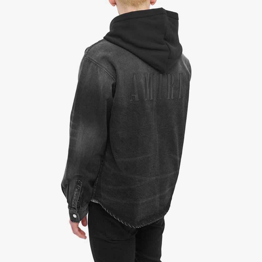商品AMIRI|AMIRI Denim Hooded Overshirt,价格¥5820,第3张图片详细描述