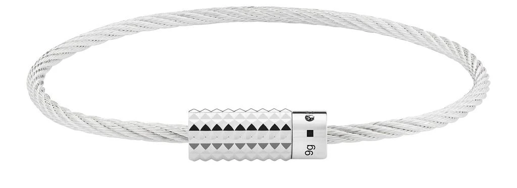 商品Le Gramme|玑镂雕花缆绳手链 9g 抛光纯银 玑镂金字塔,价格¥3058,第1张图片