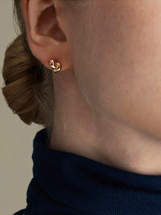 商品hyeres-lor|Etrive 14K Duet Earrings S,价格¥3278,第3张图片详细描述