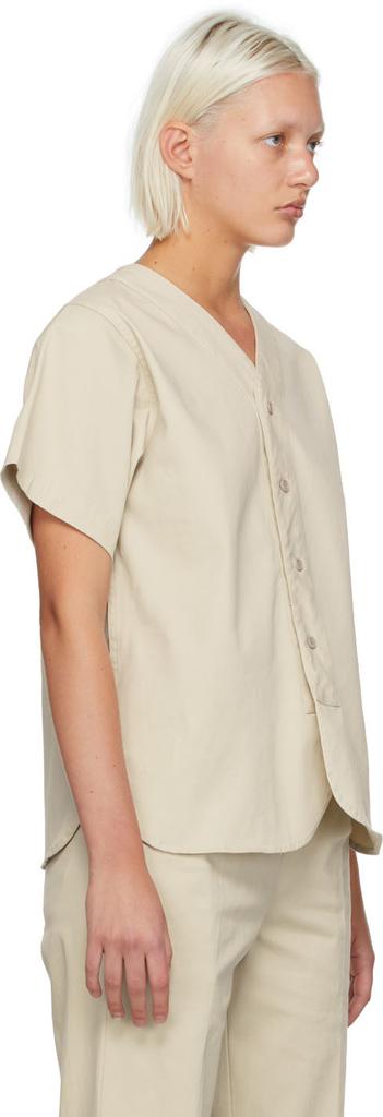 Beige Cotton Boy Scout Shirt商品第2张图片规格展示