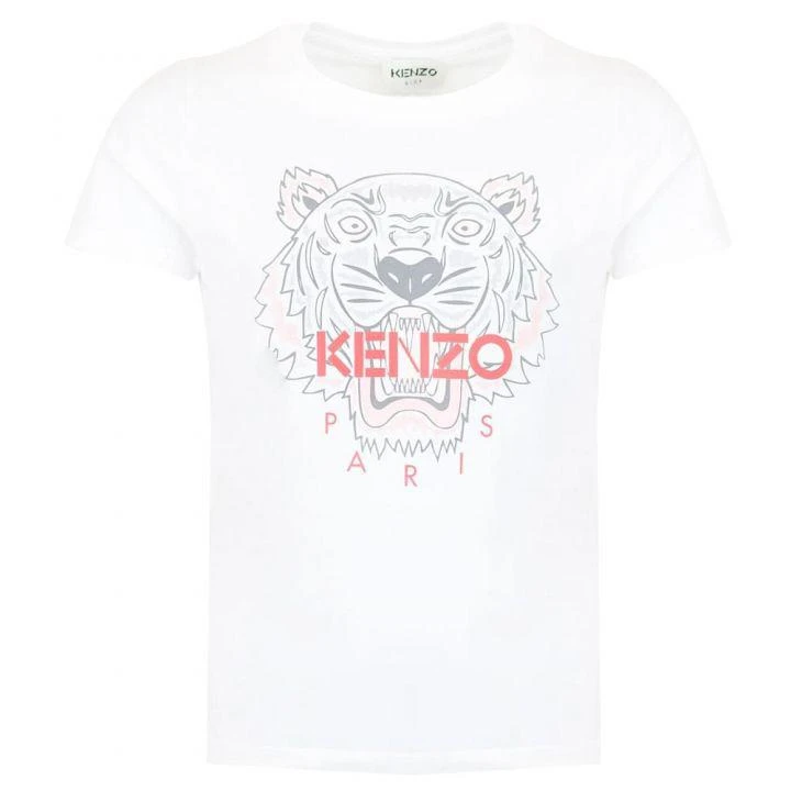 商品Kenzo|White Tiger Logo Short Sleeve T Shirt,价格¥181,第1张图片