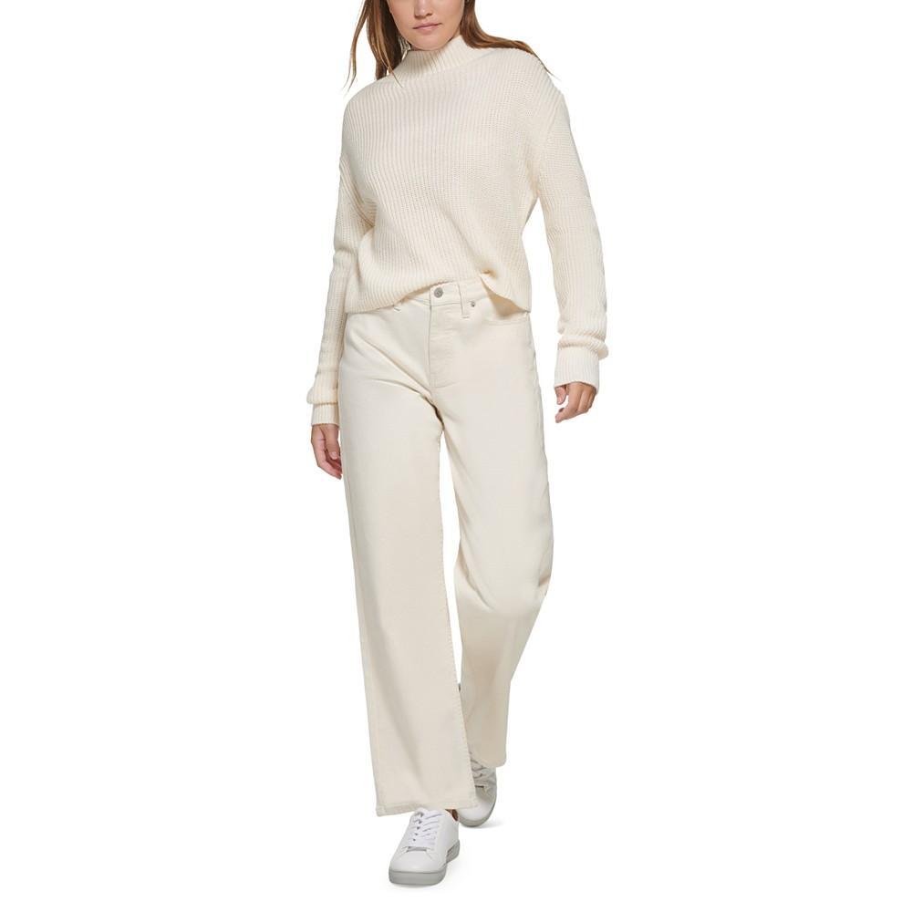 商品Calvin Klein|Women's Patched Mock Neck Sweater,价格¥581,第7张图片详细描述