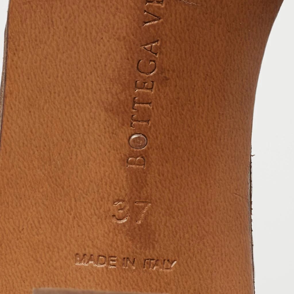 Bottega Veneta Gold Intrecciato Leather Ravello Slide Sandals Size 37 商品