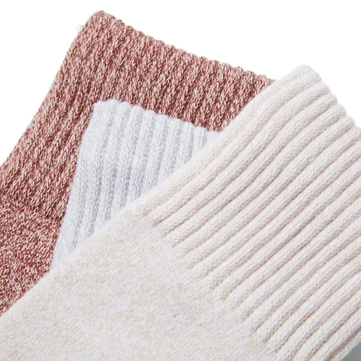 商品Timberland|Three Pack Marled Crew Socks Gift Box for Women in Pink,价格¥193,第2张图片详细描述