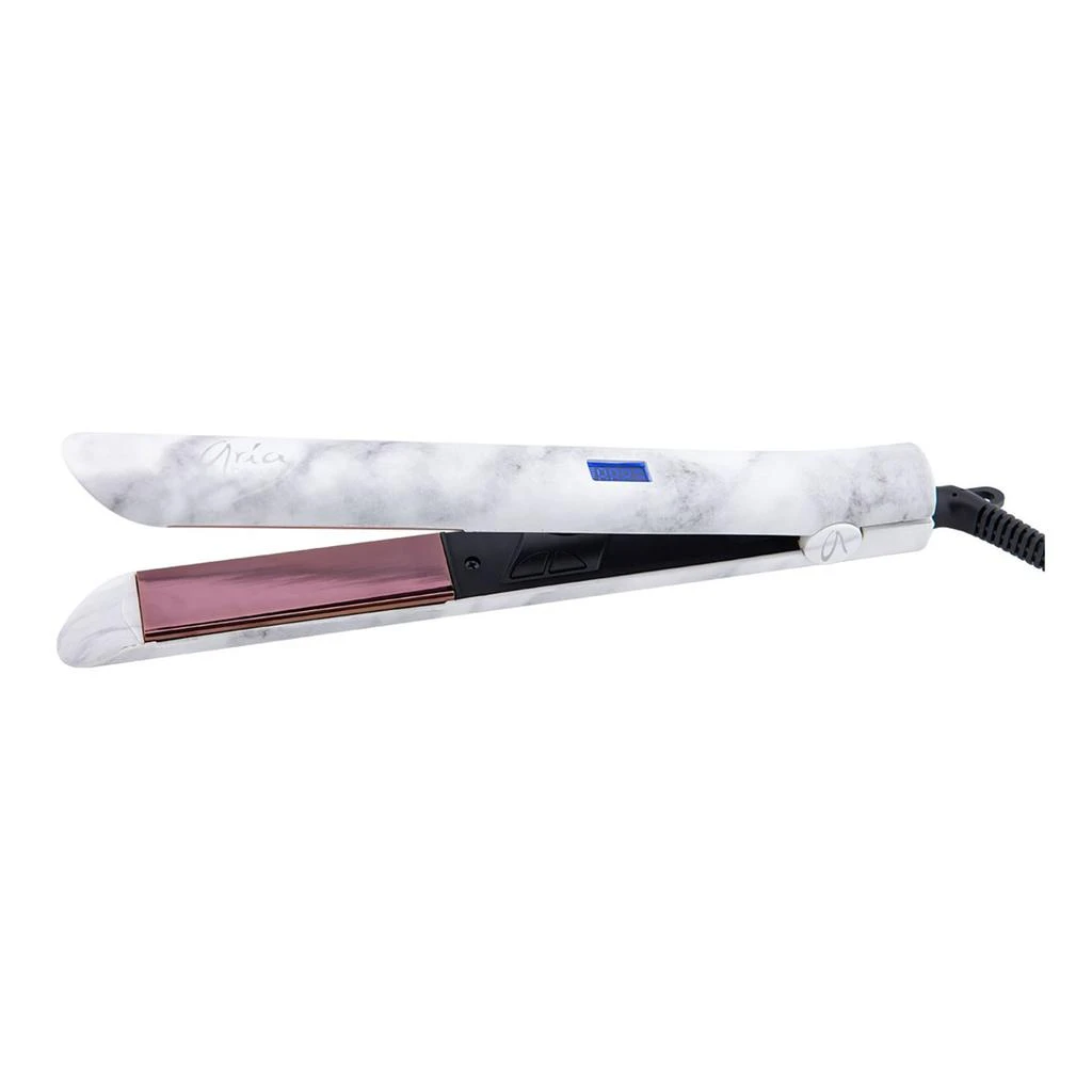 商品Aria Beauty|Digital Hair Straightener - Grey Marble by  for Women - 1 Inch Flat Iron,价格¥691,第1张图片