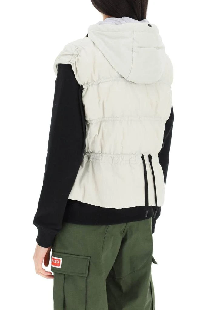 商品Herno|Herno laminar hooded down vest in light opalescent,价格¥3562,第3张图片详细描述