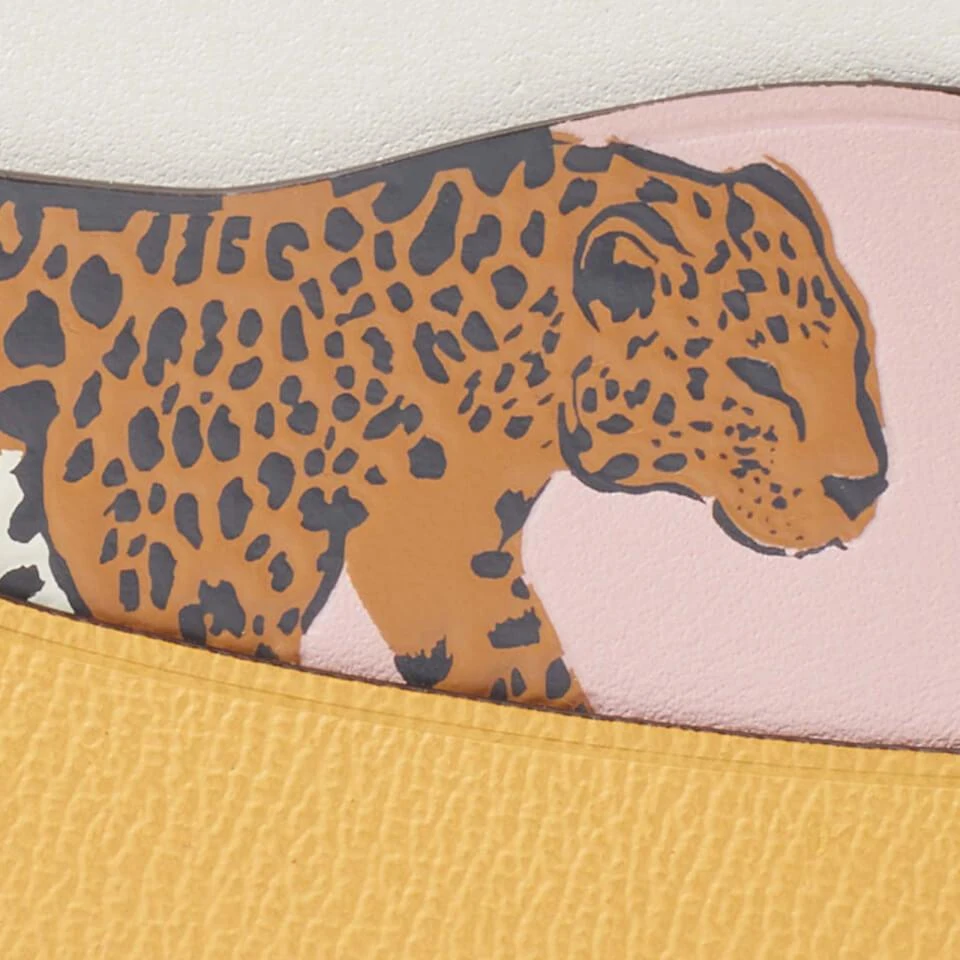 商品Kate Spade|Kate Spade New York Lucy Leopard Appliquéd Saffiano Leather Cardholder,价格¥350,第4张图片详细描述