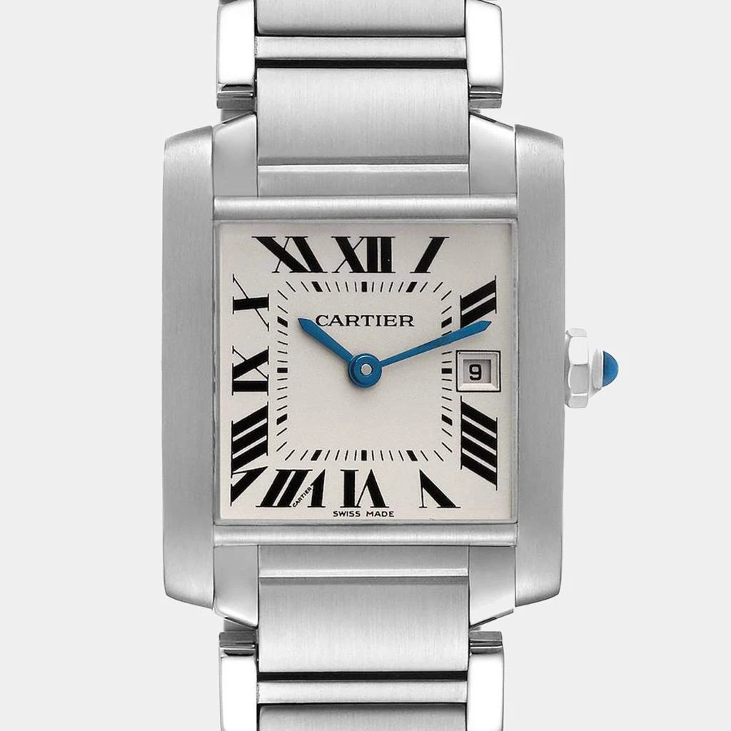 商品[二手商品] Cartier|Cartier Tank Francaise Midsize Silver Dial Steel Ladies Watch W51011Q3 25 x 30 mm,价格¥29263,第3张图片详细描述