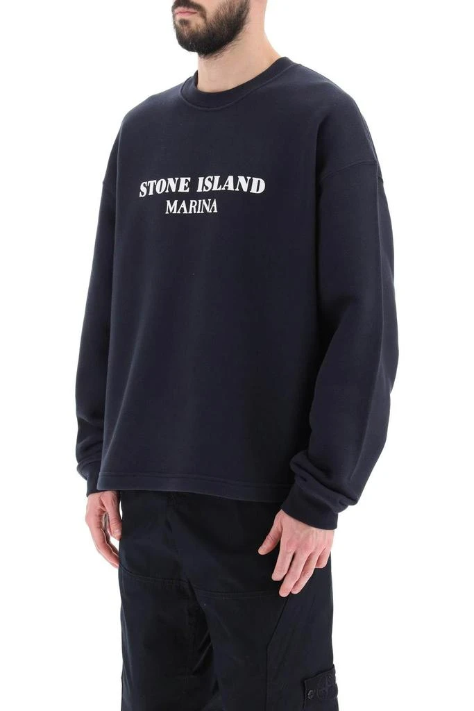 商品Stone Island|Lettering print oversized sweatshirt,价格¥1151,第5张图片详细描述