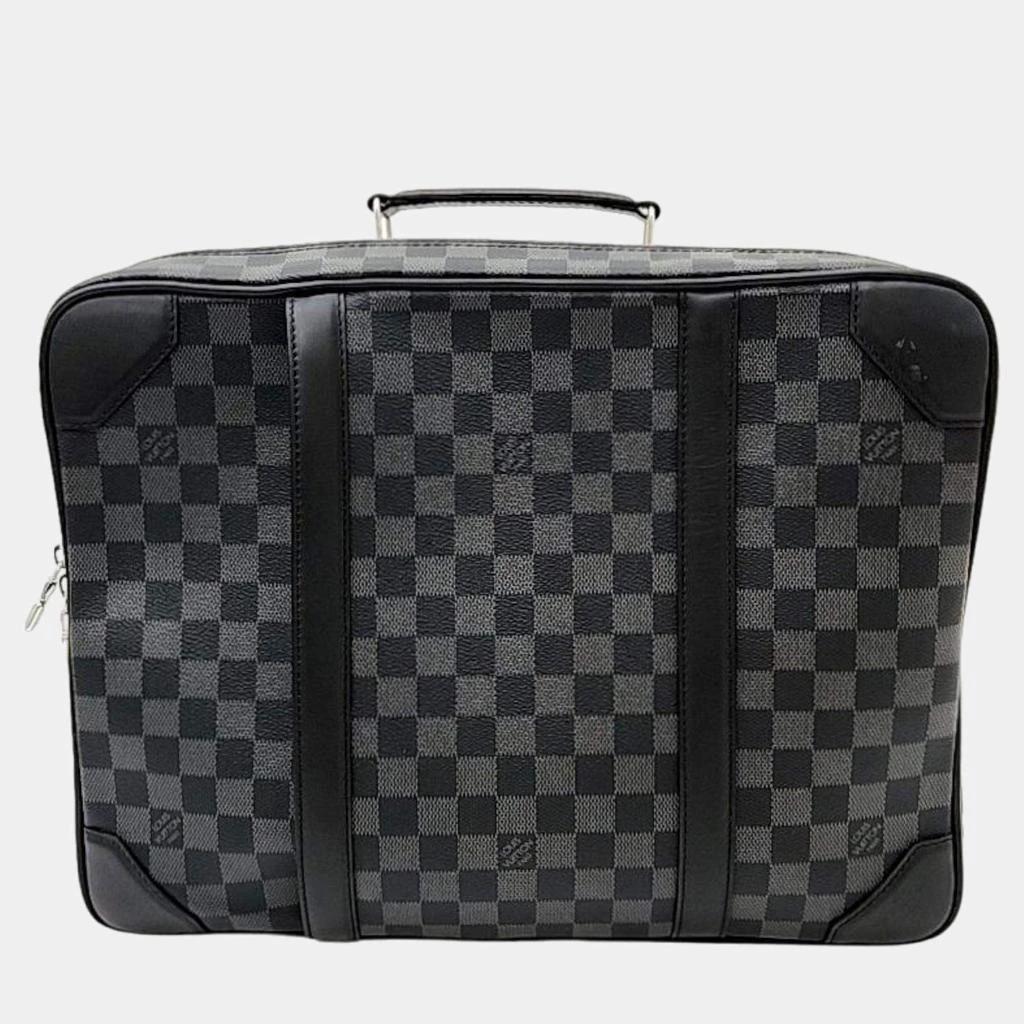 商品[二手商品] Louis Vuitton|Louis Vuitton Black Damier Graphite Canvas & Calfskin Leather Briefcase Backpack,价格¥22216,第1张图片