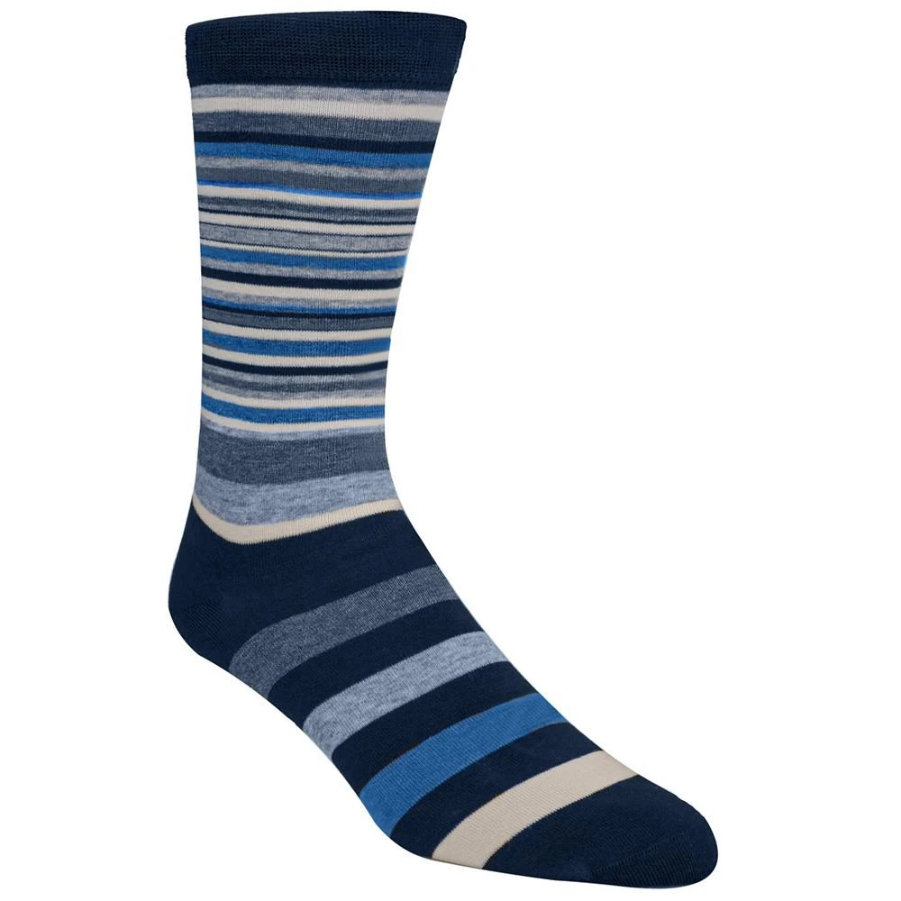 商品Cole Haan|Men's Town Stripe Crew Socks,价格¥53,第1张图片