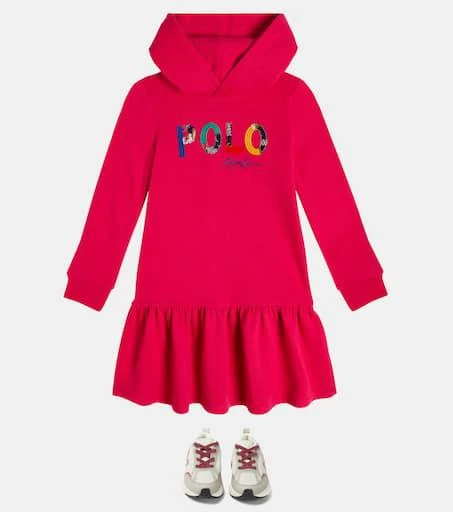 商品Ralph Lauren|Logo连帽抓绒连衣裙,价格¥670,第2张图片详细描述