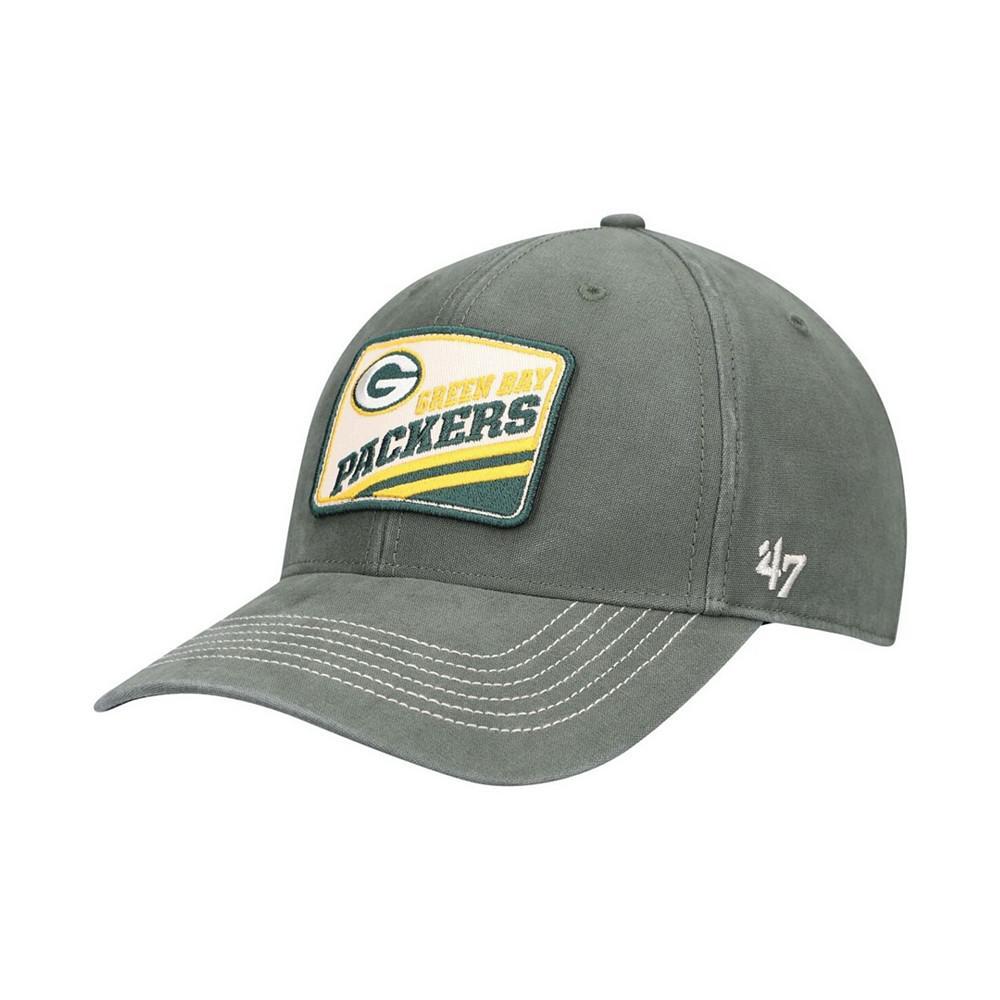 商品47 Brand|Men's Green Green Bay Packers Upland MVP Logo Adjustable Hat,价格¥194,第1张图片
