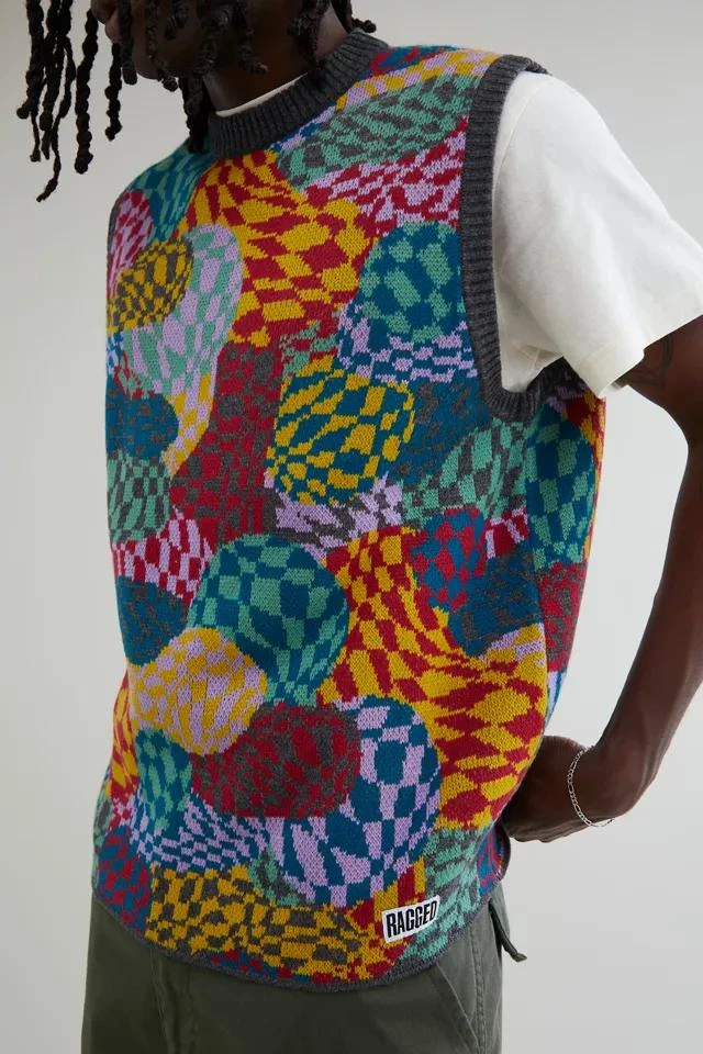 商品The Ragged Priest|The Ragged Priest Waved Sweater Vest,价格¥701,第3张图片详细描述