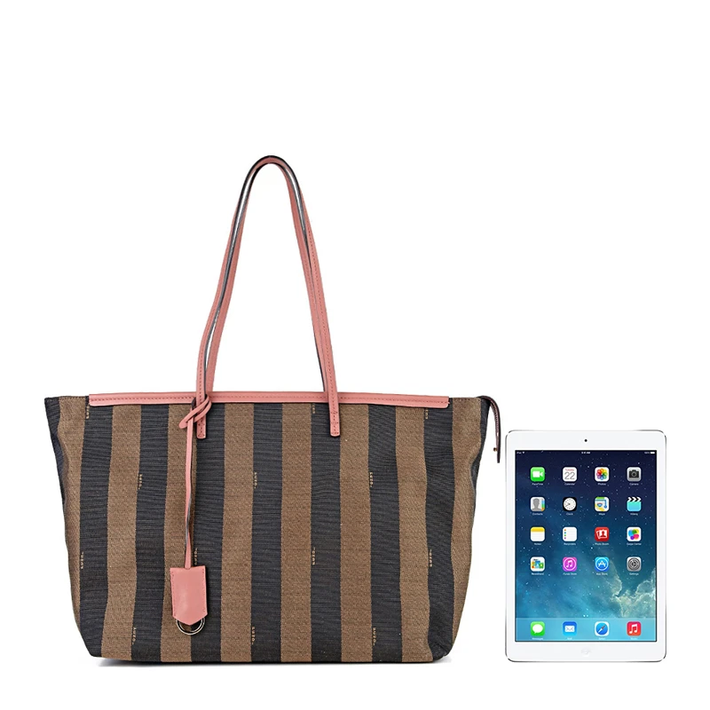 Fendi 芬迪 棕色PVC女士手提包 8BH185-Q0Z-F0P0F 商品