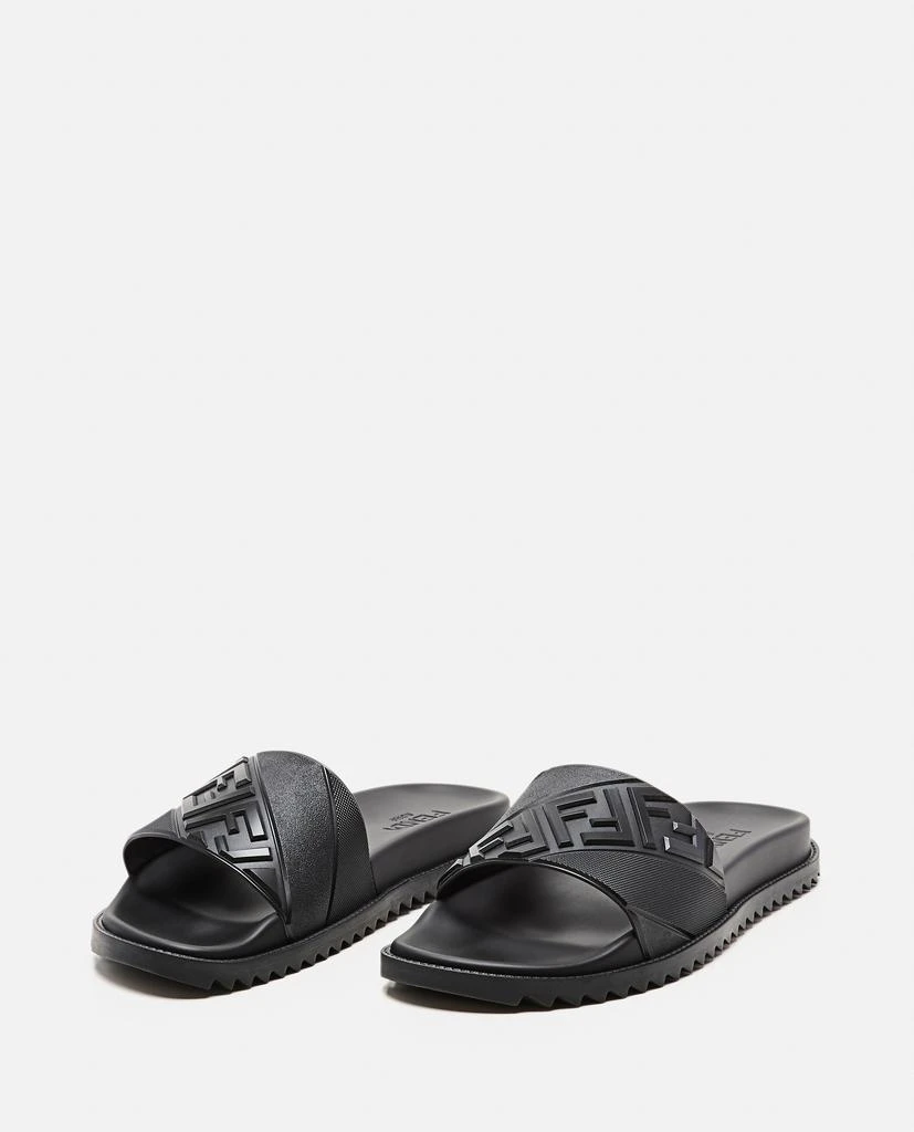 商品Fendi|LOGO PRINT RUBBER SLIPPERS,价格¥3096,第2张图片详细描述