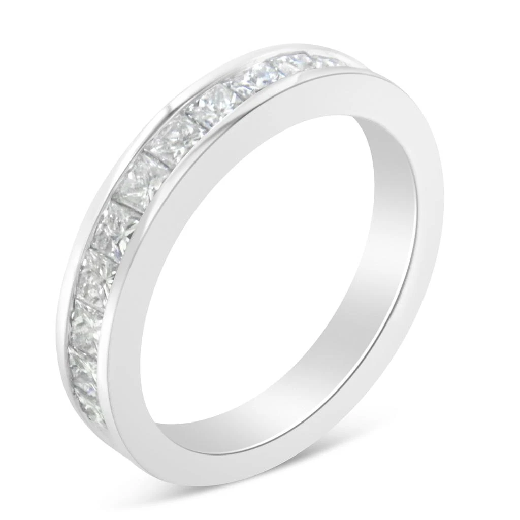 商品Haus of Brilliance|Women's 18K White Gold Princess Cut Diamond Band Ring,价格¥18156,第3张图片详细描述