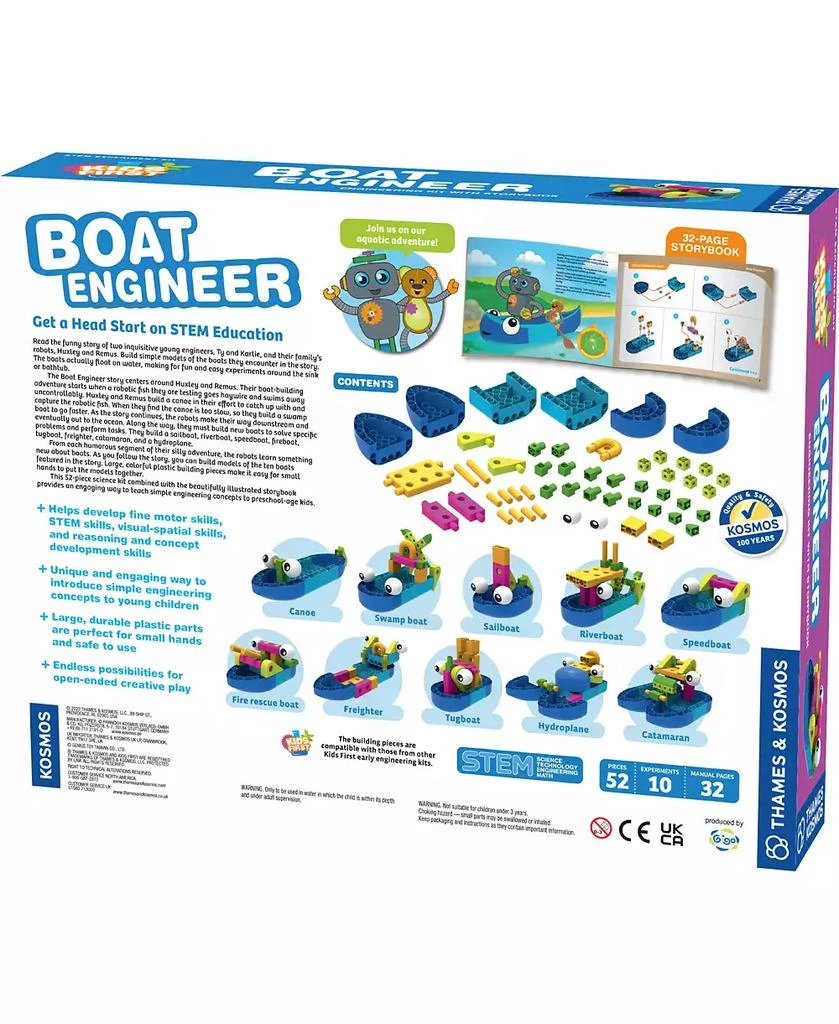 商品Thames & Kosmos|Kids First: Boat Engineer Kit,价格¥299,第2张图片详细描述