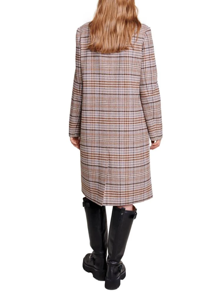 商品Maje|Long checked coat,价格¥2121,第3张图片详细描述