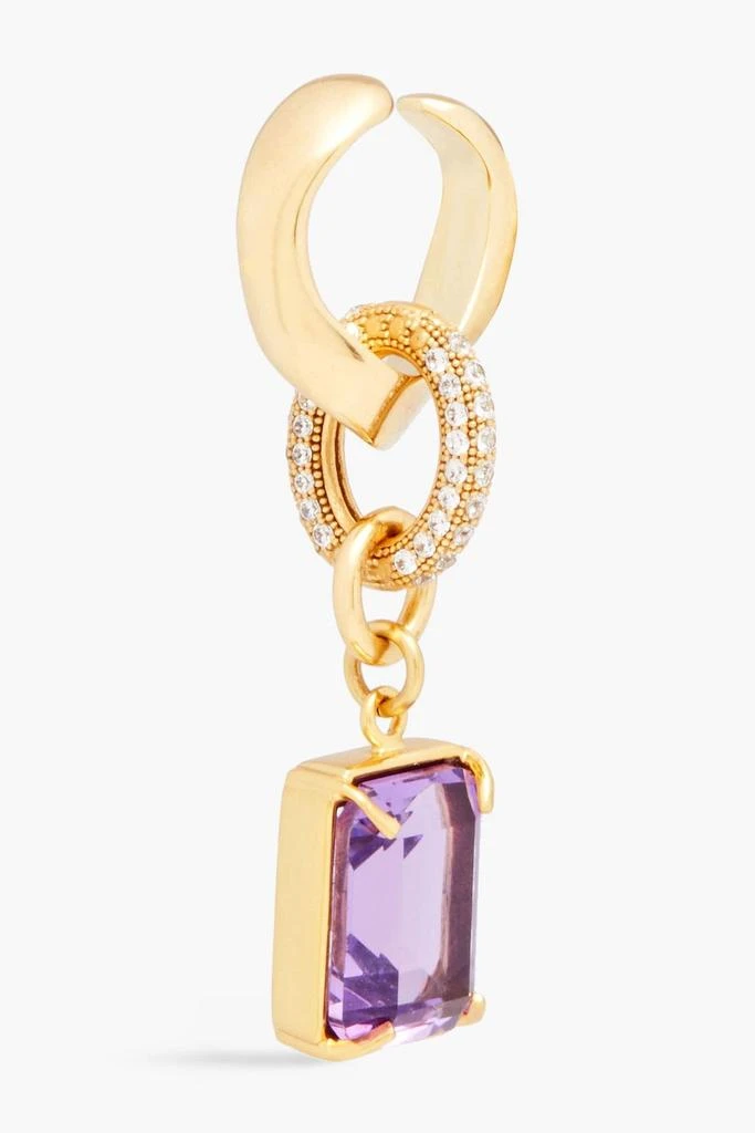 商品Cornelia Webb|Gold-plated, amethyst and Siamite ear cuff,价格¥765,第3张图片详细描述