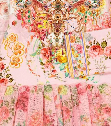 商品Camilla|婴幼儿 — 花卉棉质混纺连体紧身衣,价格¥478,第3张图片详细描述