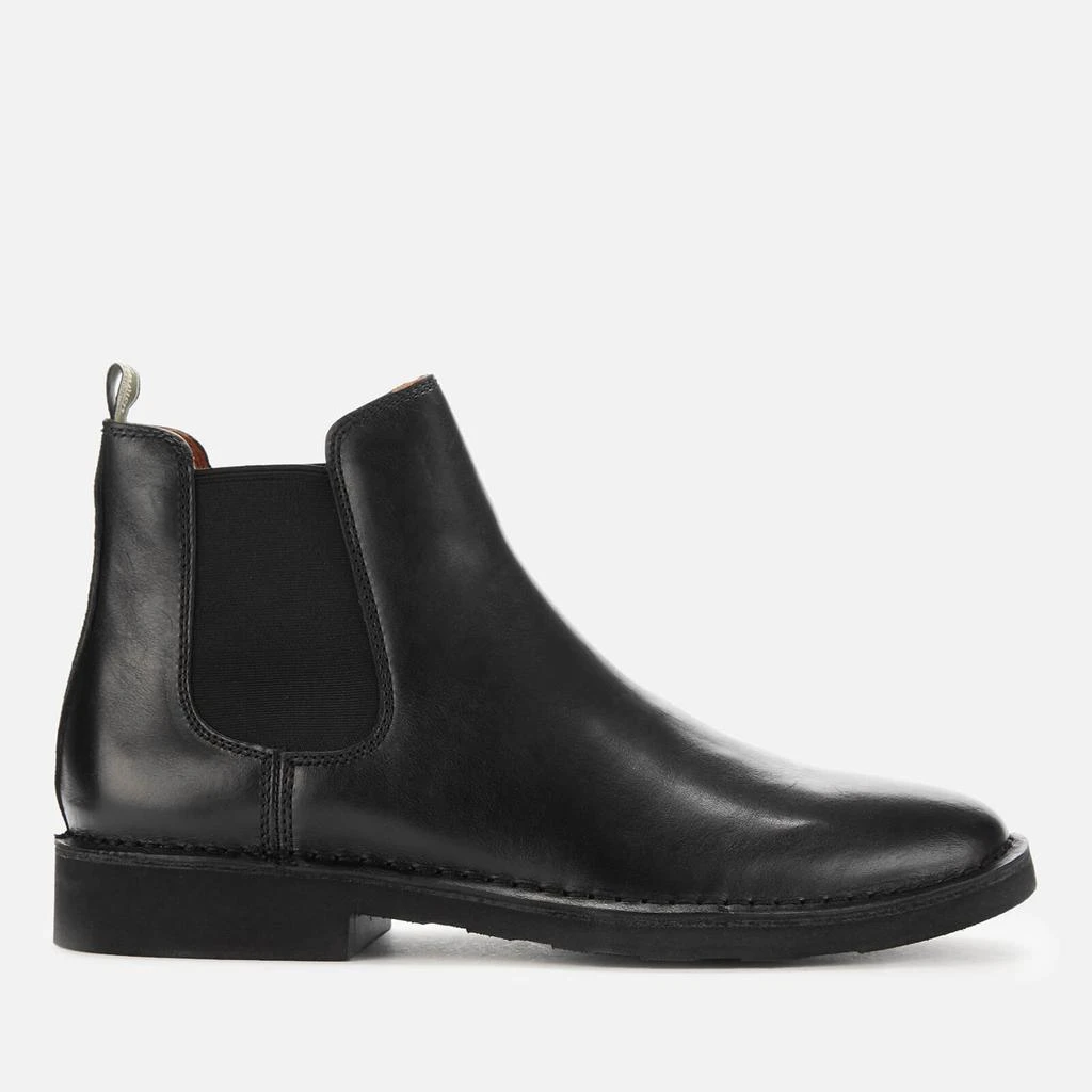 商品Ralph Lauren|Polo Ralph Lauren Men's Talan Smooth Leather Chelsea Boots - Black,价格¥1291,第1张图片