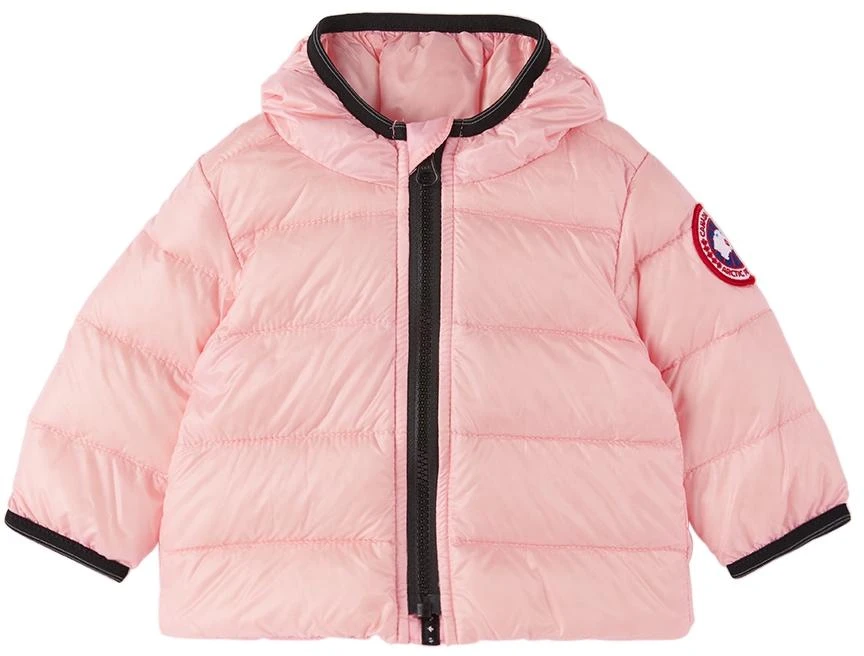 商品Canada Goose|Baby Pink Crofton Hoody Down Jacket,价格¥4130,第1张图片