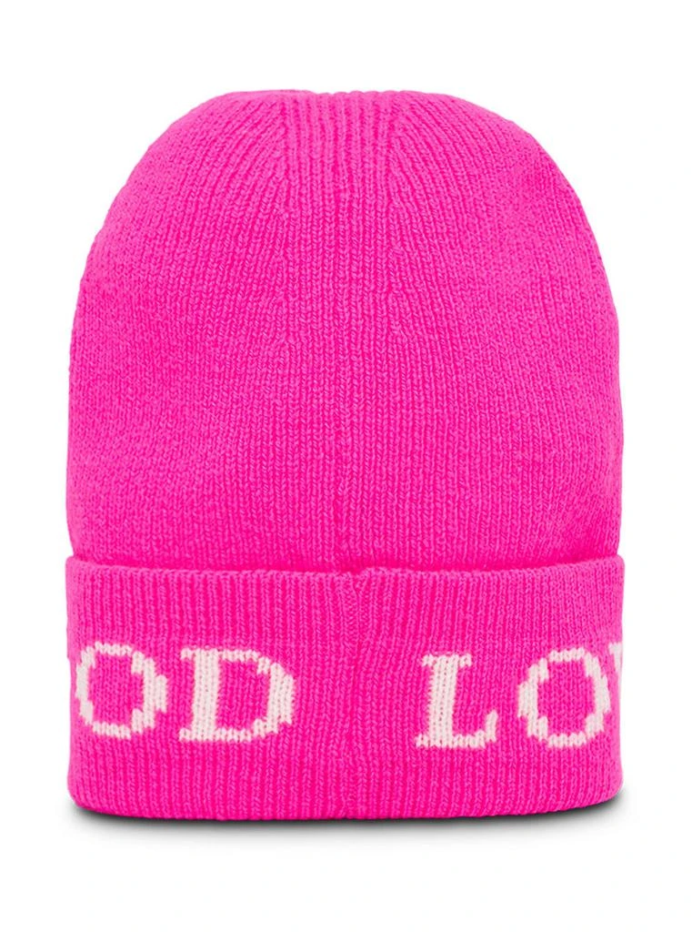 商品IRENEISGOOD|Pink Wool And Cashmere Hat With Logo,价格¥600,第2张图片详细描述