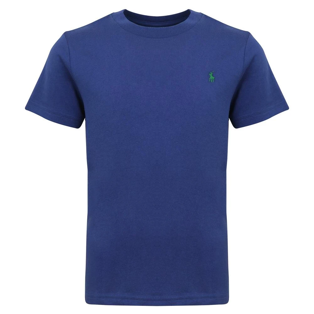 商品Ralph Lauren|Dark Blue Small Pony Logo Junior T Shirt,价格¥160,第1张图片