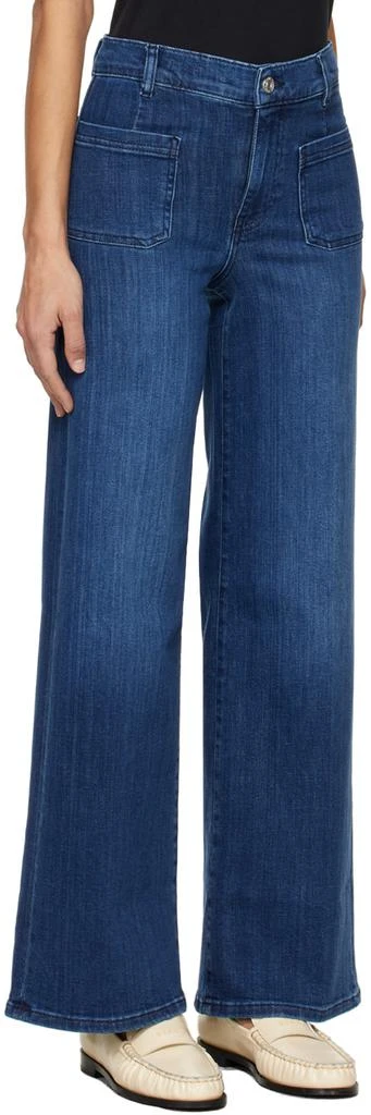 商品FRAME|Indigo 'Le Slim Palazzo Bardot Pocket' Jeans,价格¥2063,第2张图片详细描述