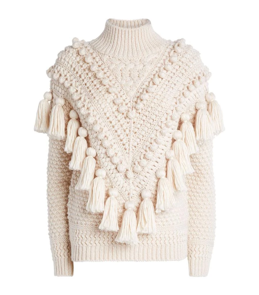 商品Zimmermann|Wool Crochet Sweater,价格¥7204,第1张图片