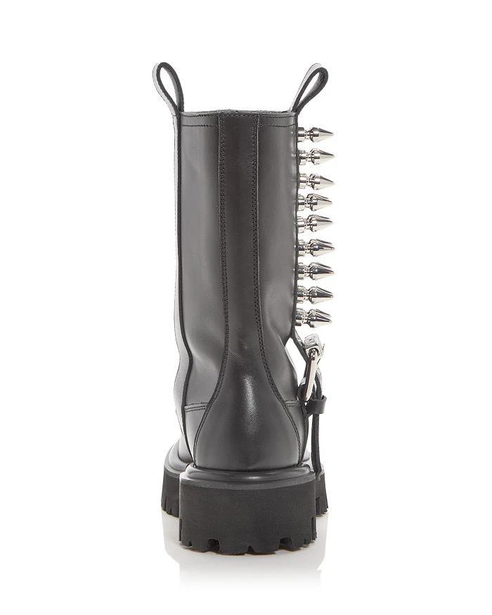 商品Moschino|Women's Spike Studded Moto Boots,价格¥8567,第4张图片详细描述