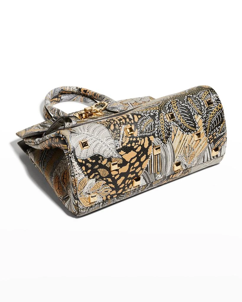 商品Salvatore Ferragamo|Studio Batik-Print Top-Handle Bag,价格¥25125,第5张图片详细描述