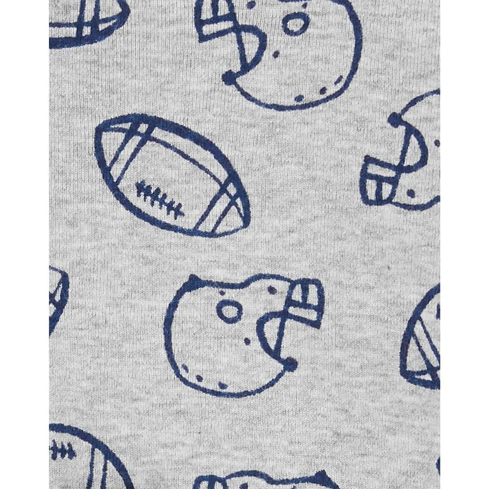 商品Carter's|Baby Boys Football Little Hooded Vest, Bodysuit and Pants, 3 Piece Set,价格¥122,第4张图片详细描述