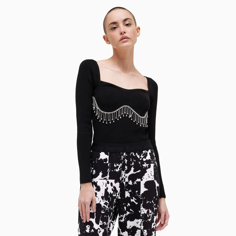 商品Anouki|Anouki Jersey Bustier Sweater,价格¥1889,第4张图片详细描述