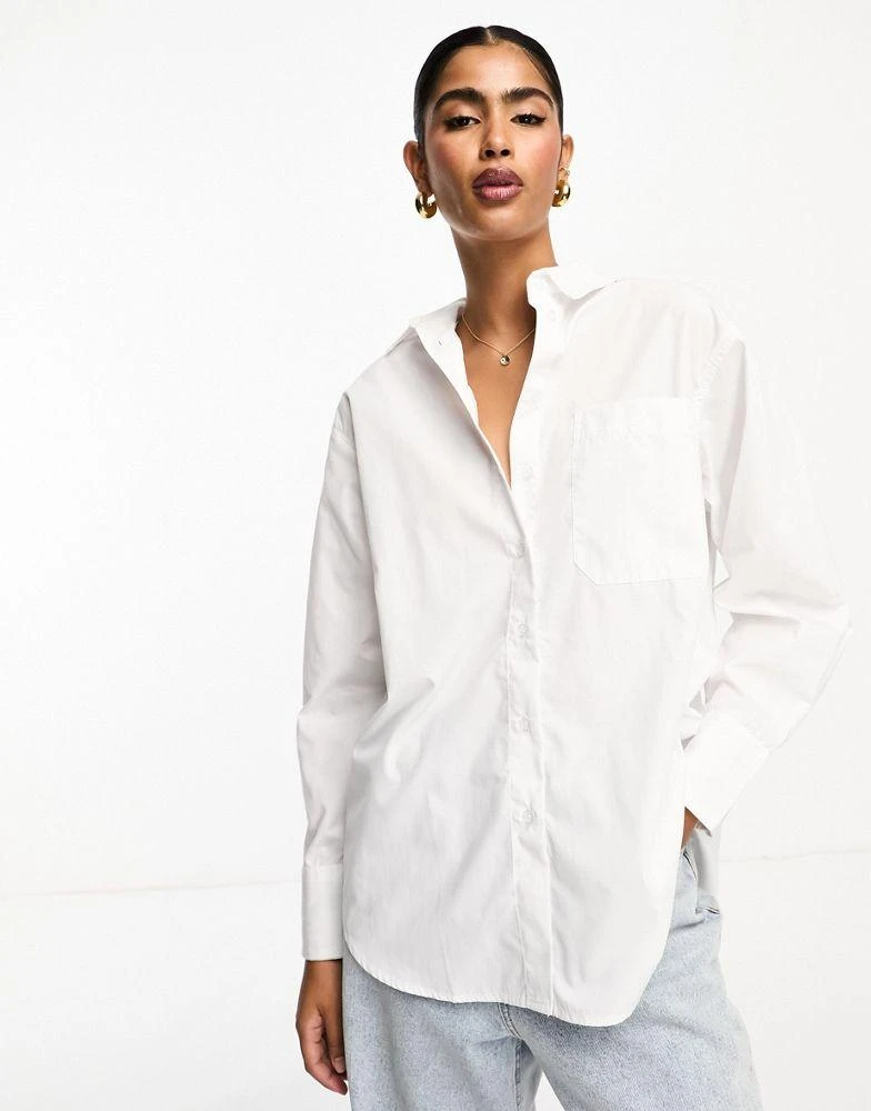 商品ASOS|ASOS DESIGN oxford shirt in white,价格¥254,第1张图片