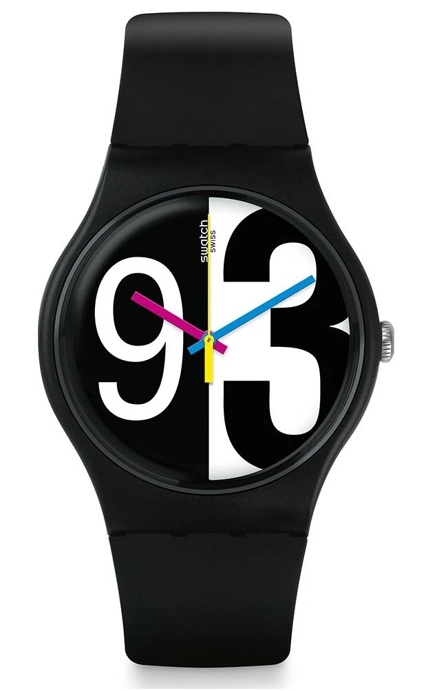 商品Swatch|Zoomzang Quartz Black Dial Unisex Watch SUOB141,价格¥487,第1张图片
