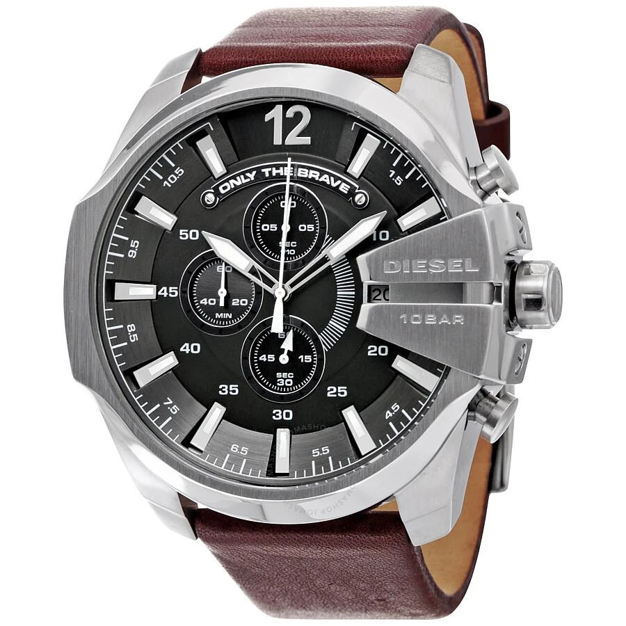 商品Diesel|Mega Chief Chronograph Grey Dial Men's Watch DZ4290,价格¥919,第1张图片