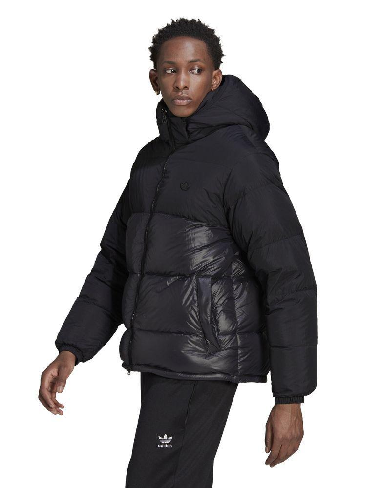 商品Adidas|adidas Originals down puffer jacket with hood in black,价格¥1666,第6张图片详细描述
