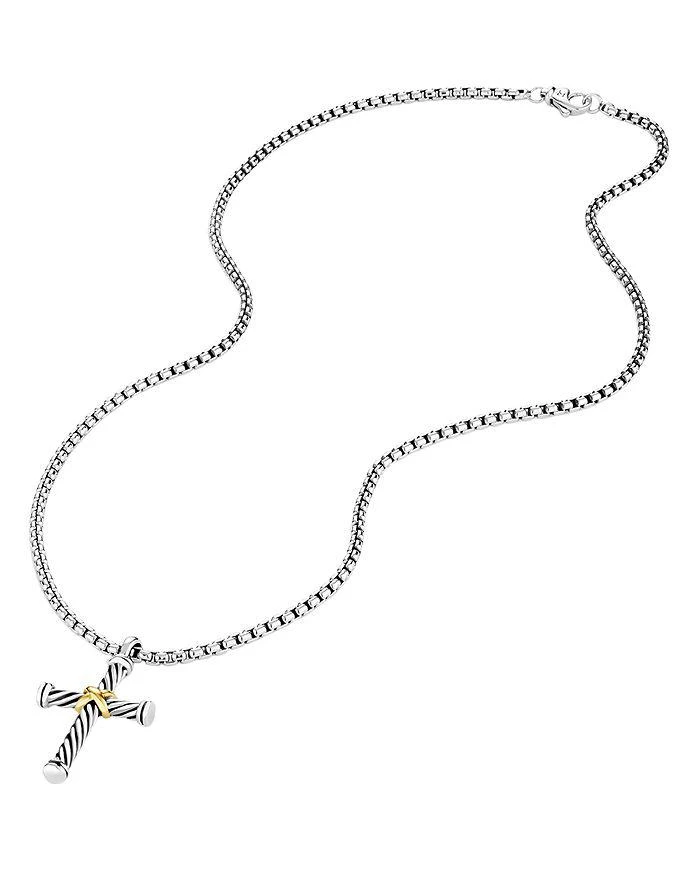 商品David Yurman|Cable Cross with 18K Gold,价格¥2430,第2张图片详细描述