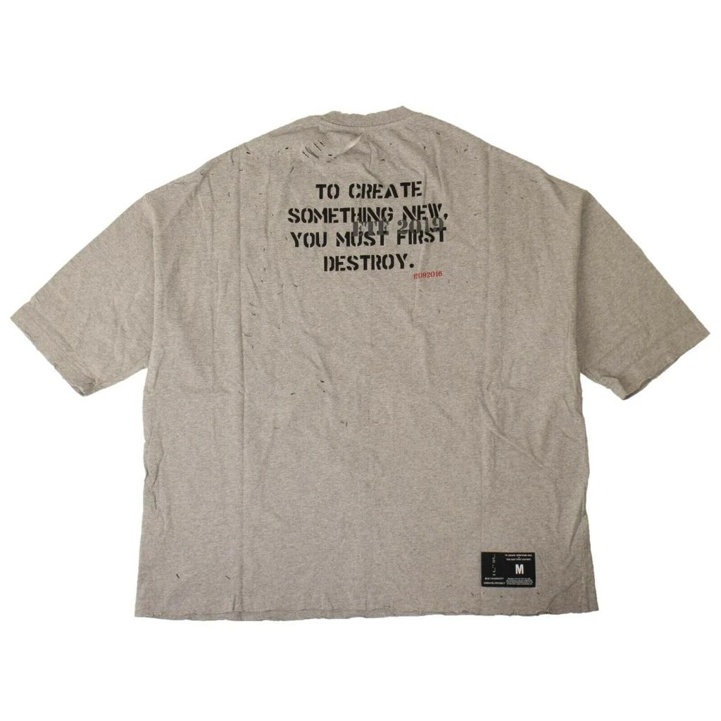 商品Unravel Project|Unravel Project Distressed T-Shirt - Gray,价格¥241,第3张图片详细描述