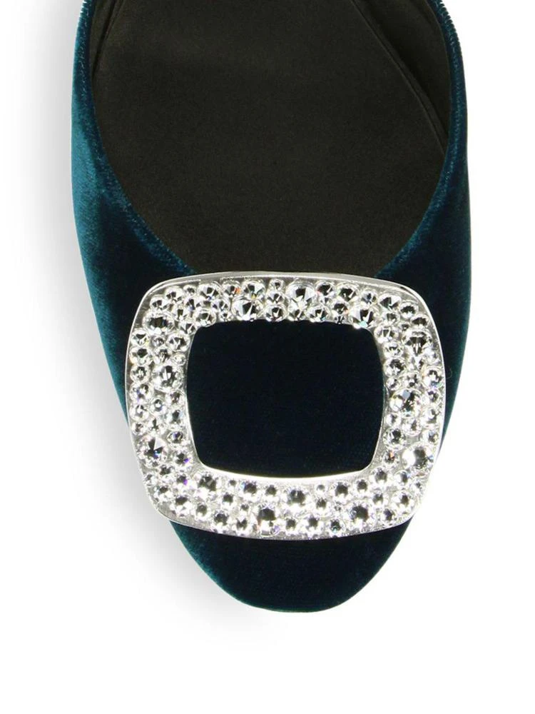 商品Roger Vivier|Swarovski Strass Embellished d'Orsay Flats,价格¥7392,第3张图片详细描述