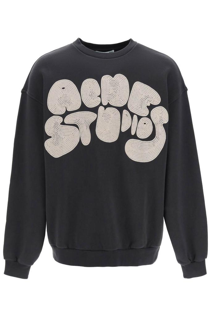 Acne studios oversized sweatshirt with embroidered logo商品第1张图片规格展示