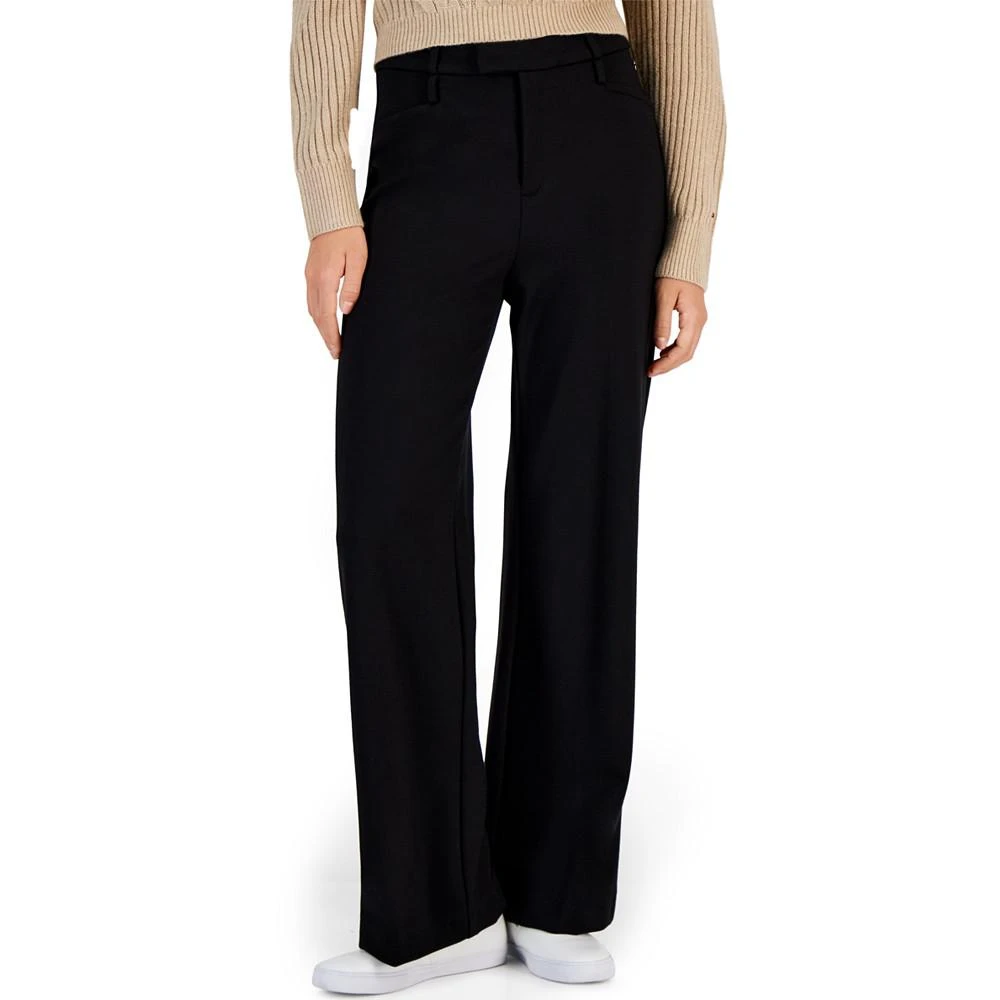 商品Tommy Hilfiger|Women's Ponté-Knit Wide-Leg Pants,价格¥675,第1张图片