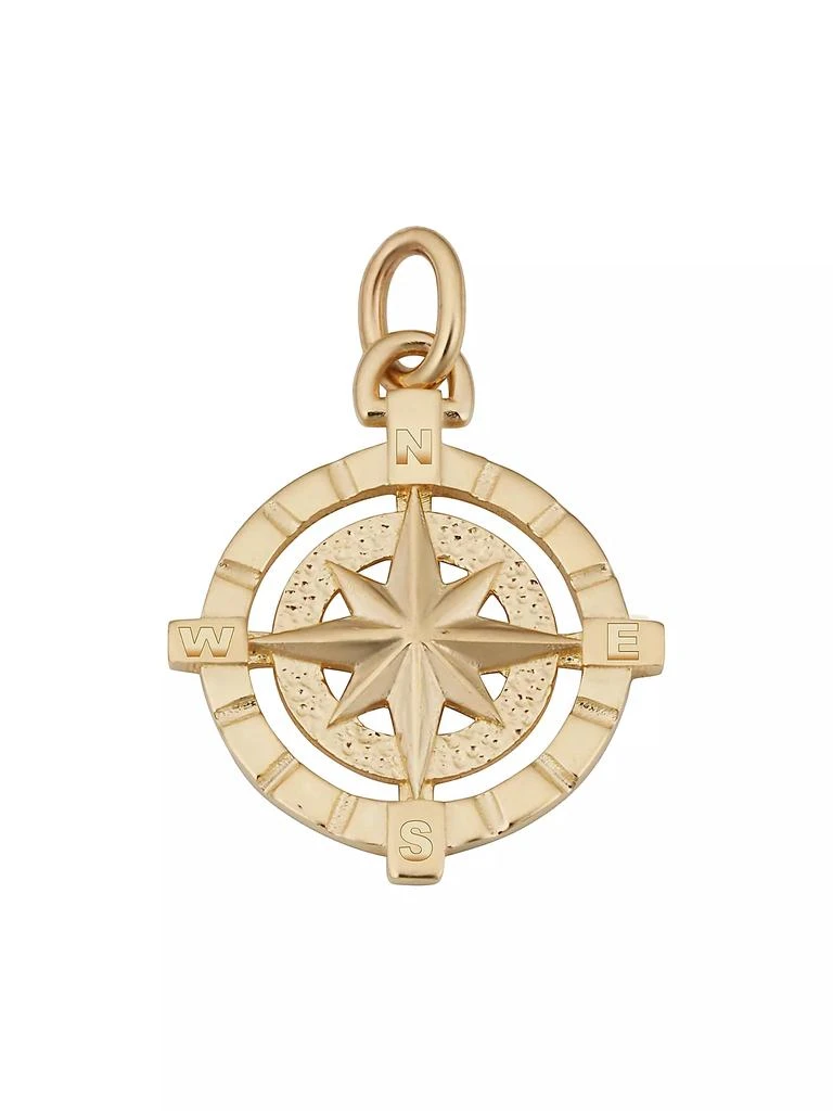 商品Oradina|14K Yellow Gold Compass Rose Pendant Charm,价格¥1875,第1张图片