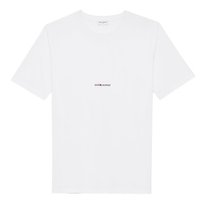 商品Yves Saint Laurent|白色 小logo女士印花圆领短袖T恤【香港仓极速发货】,价格¥2287,第1张图片