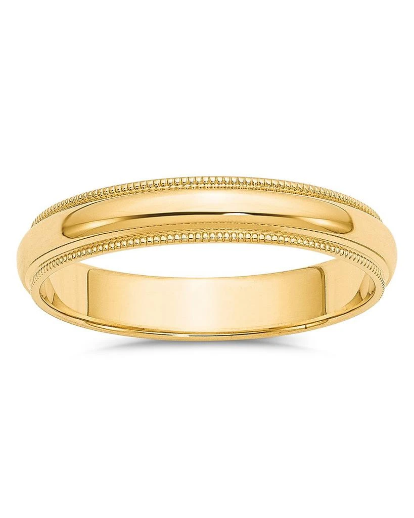 商品Bloomingdale's|Men's 4mm Milgrain Half Round Wedding Band 14K Yellow Gold - Exclusive,价格¥2422,第1张图片